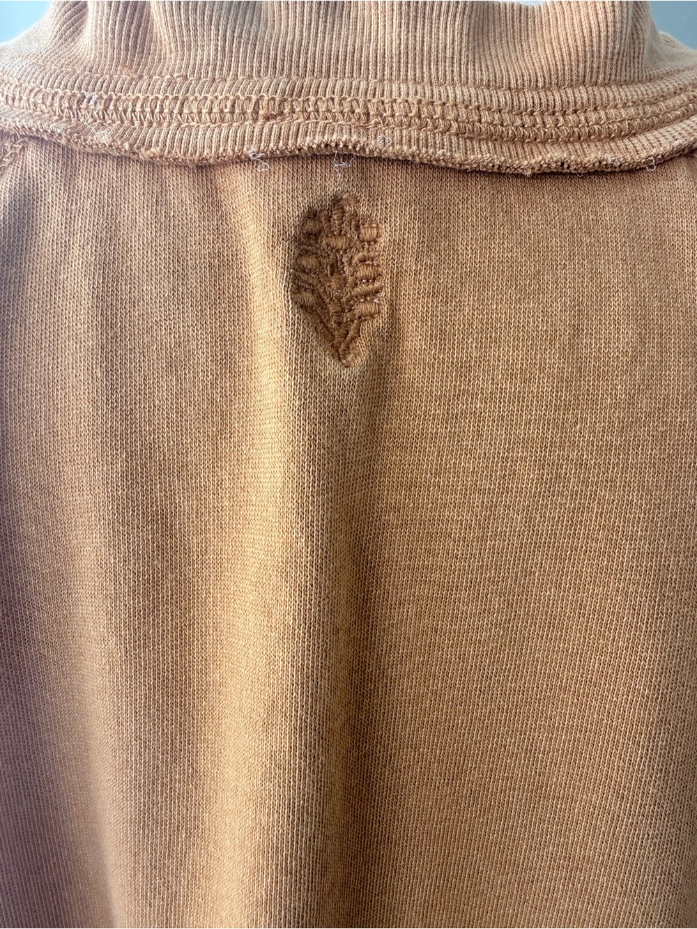 Free People On the Rise Pullover Sweatshirt in Shade Amber - Picture 7 of 12